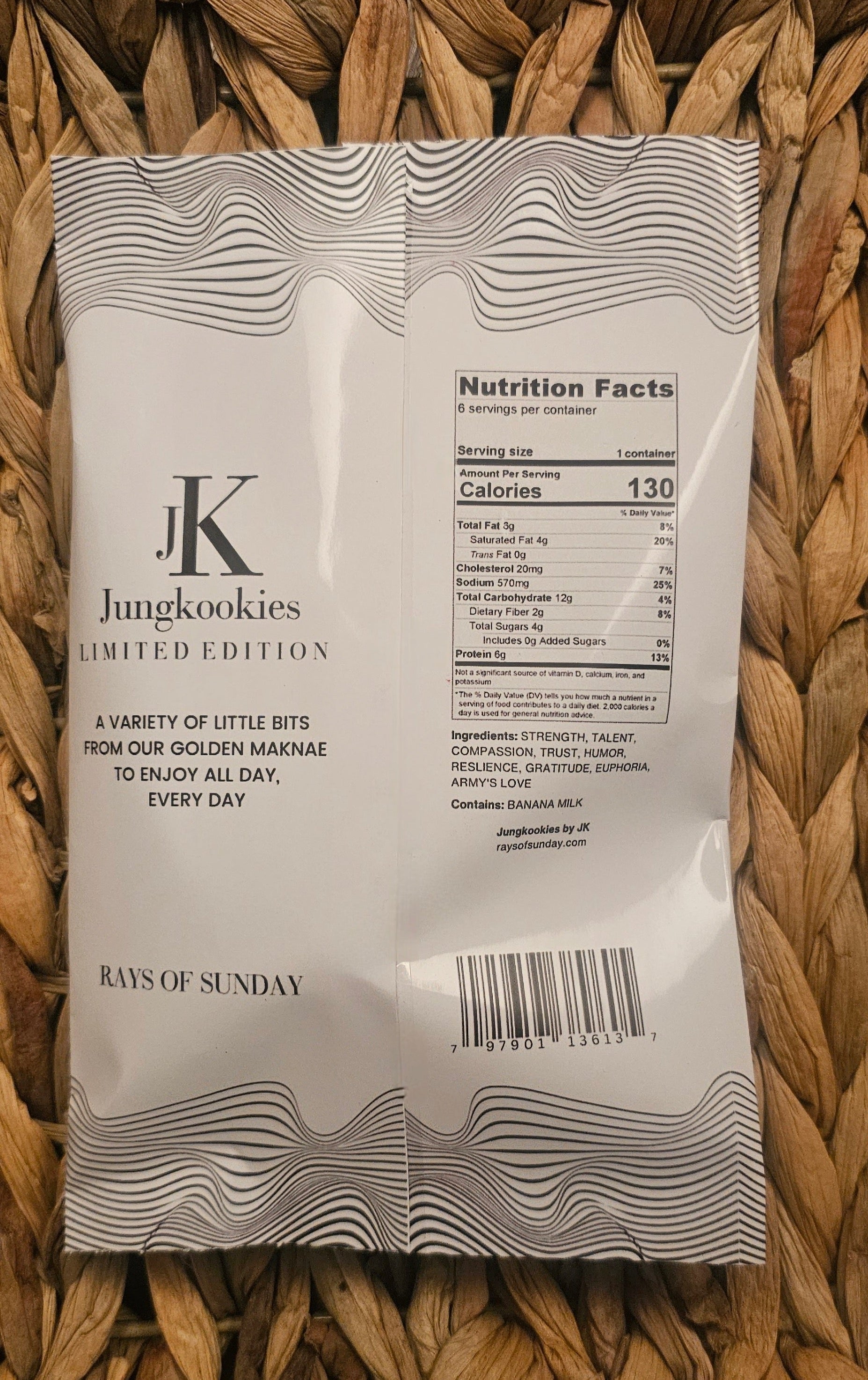 Jung kook Six Pack Snack Pack
