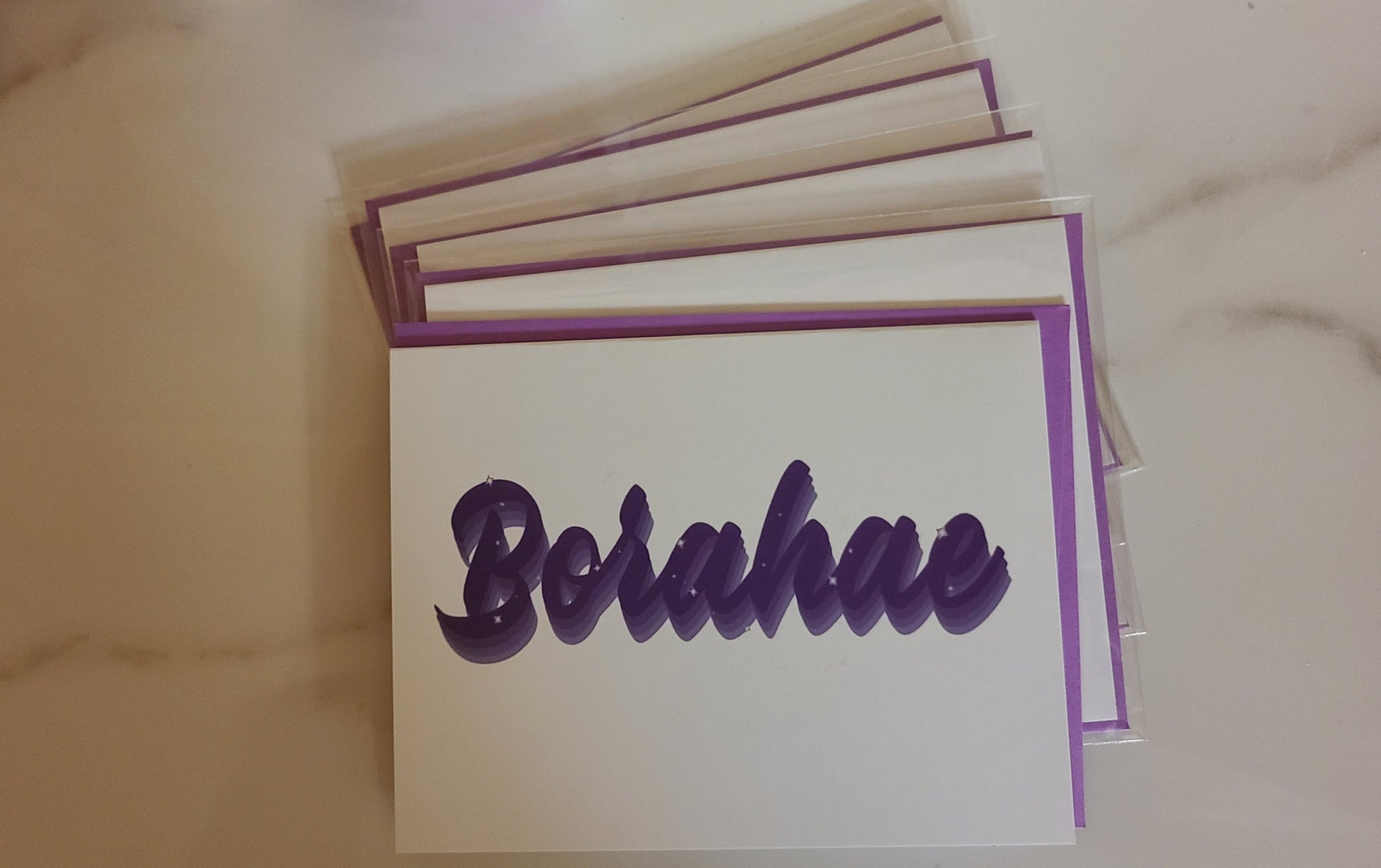 Borahae Greeting card