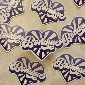 Borahae Heart sticker