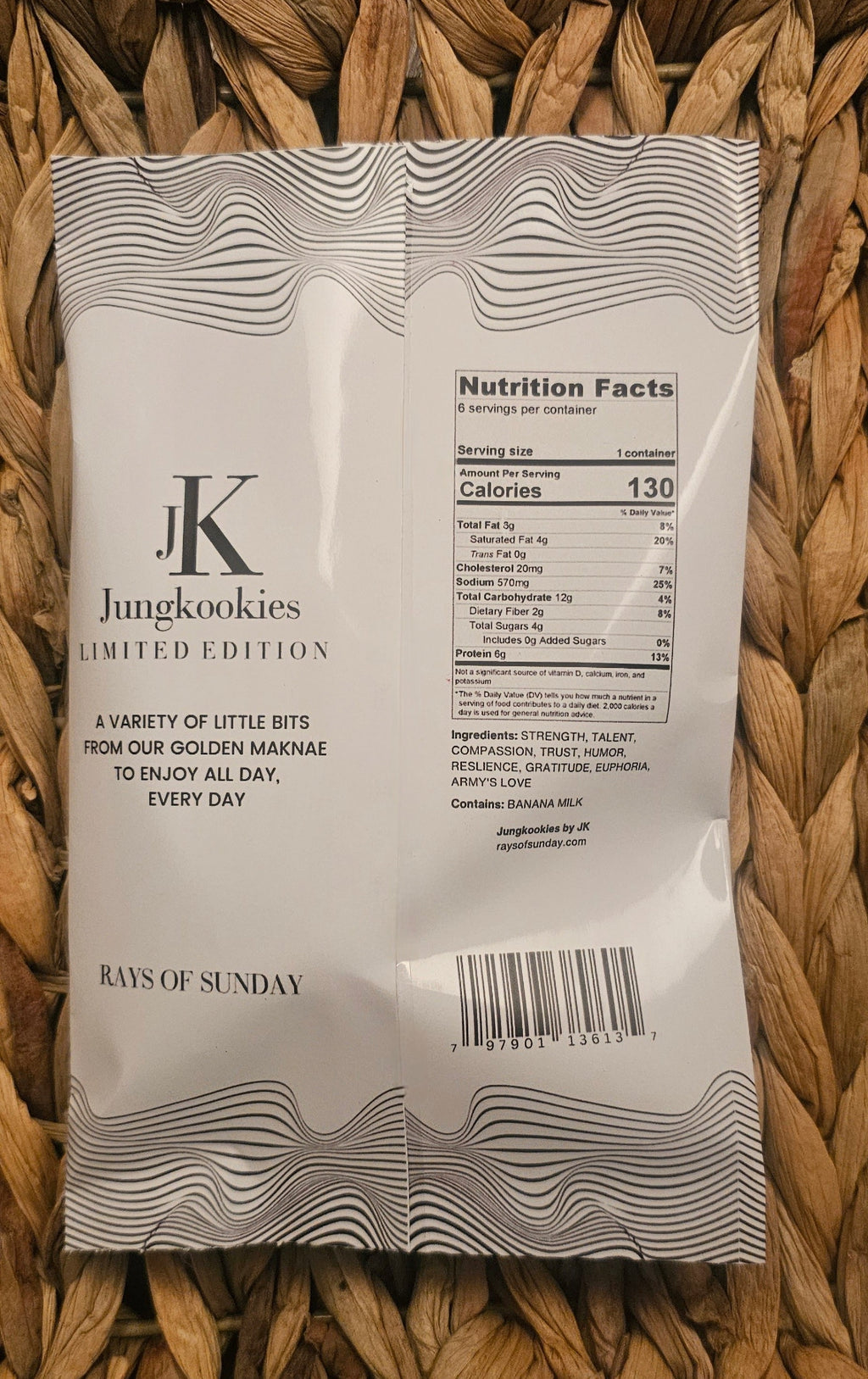 Jung kook Six Pack Snack Pack