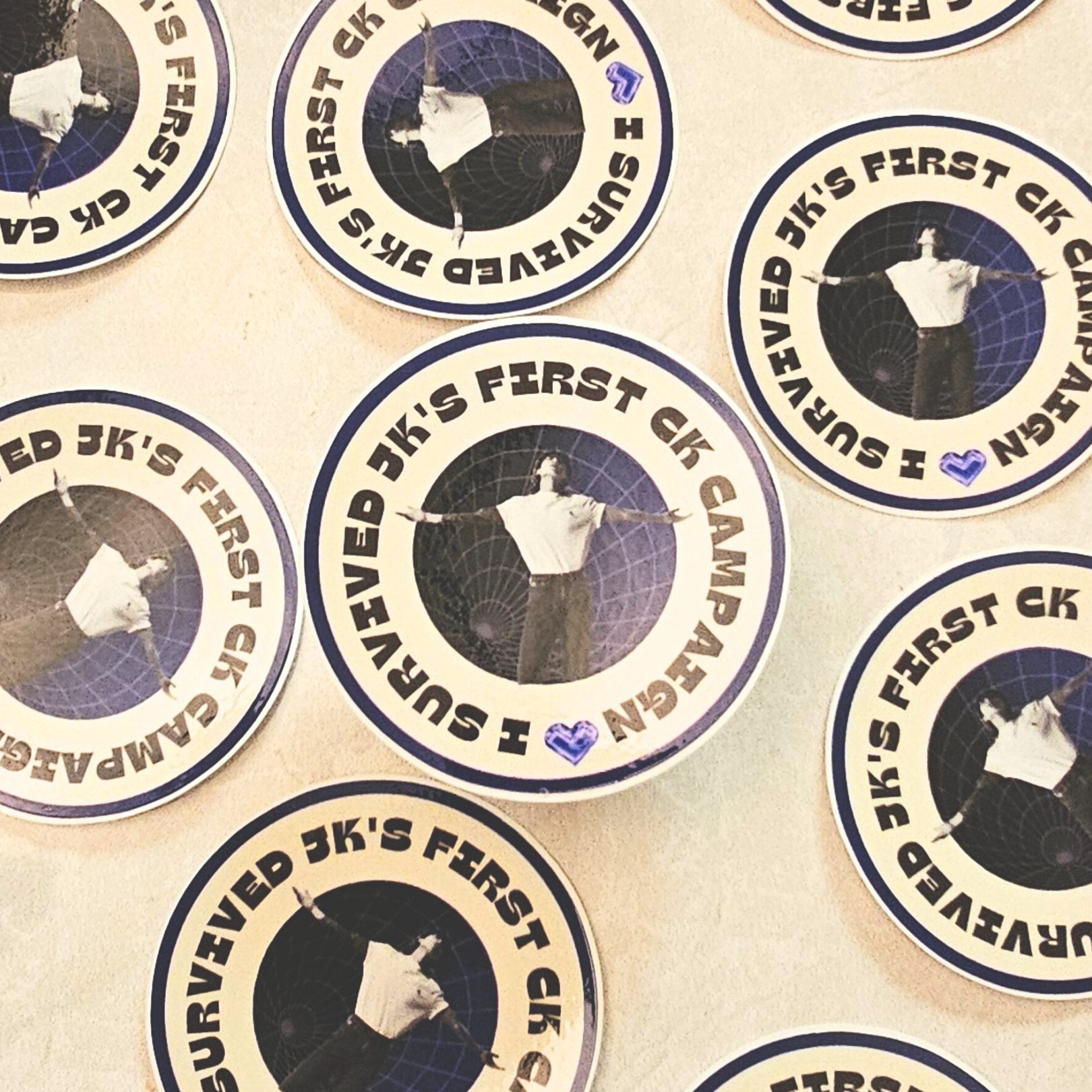 JK CK Campaign sticker
