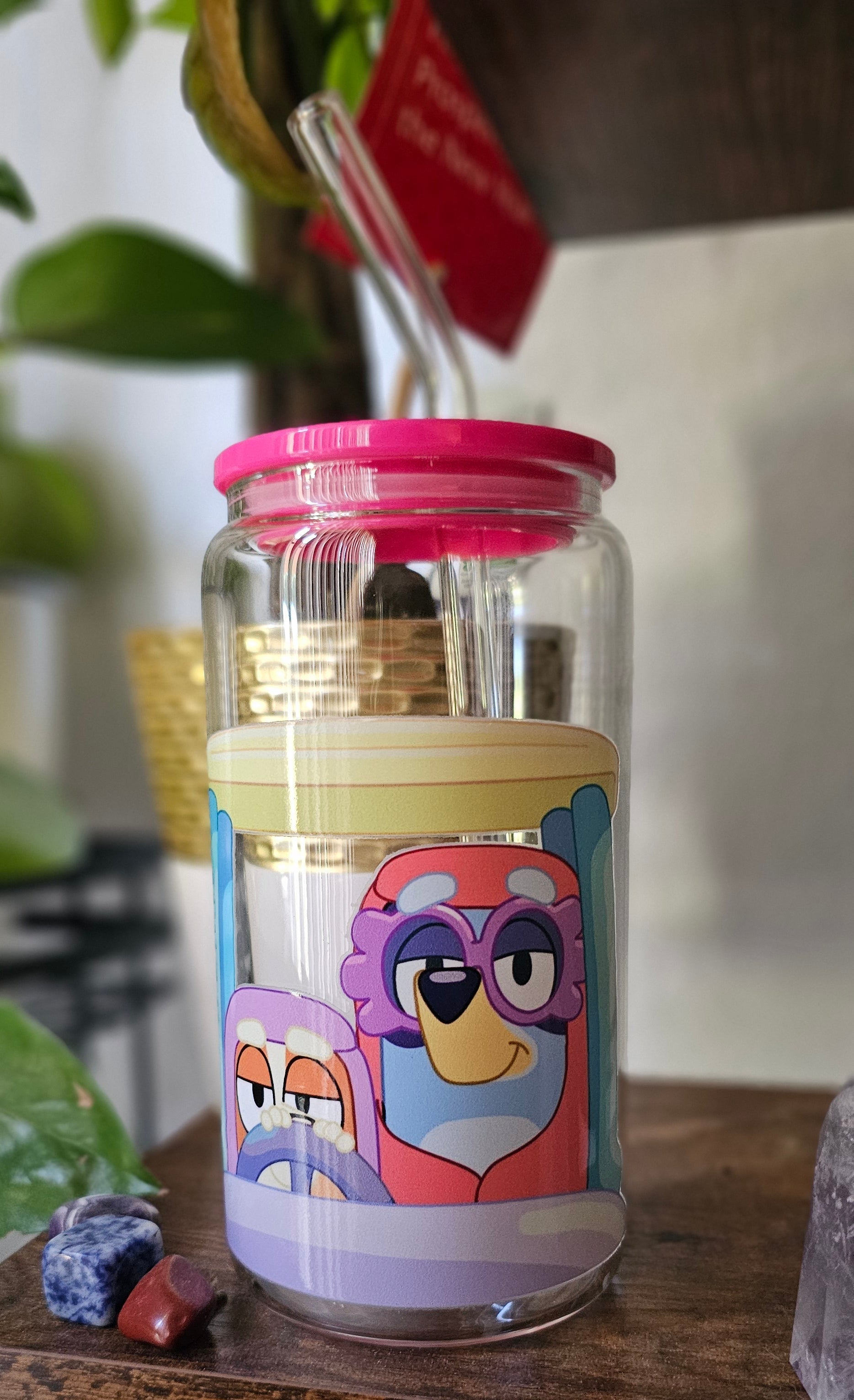 Bluey Grannies Glass Can